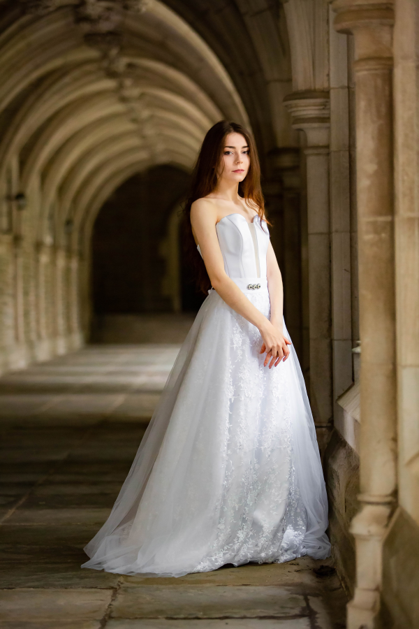 IDEED Wedding Dresses Exquisite White Wedding Dresses